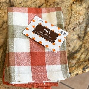 Fall Plaid Dishcloth Set